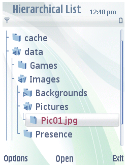 Hierarchical list