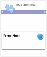 Error note