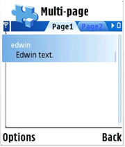 Multi-page dialog