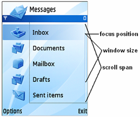 Scrollbar position attributes